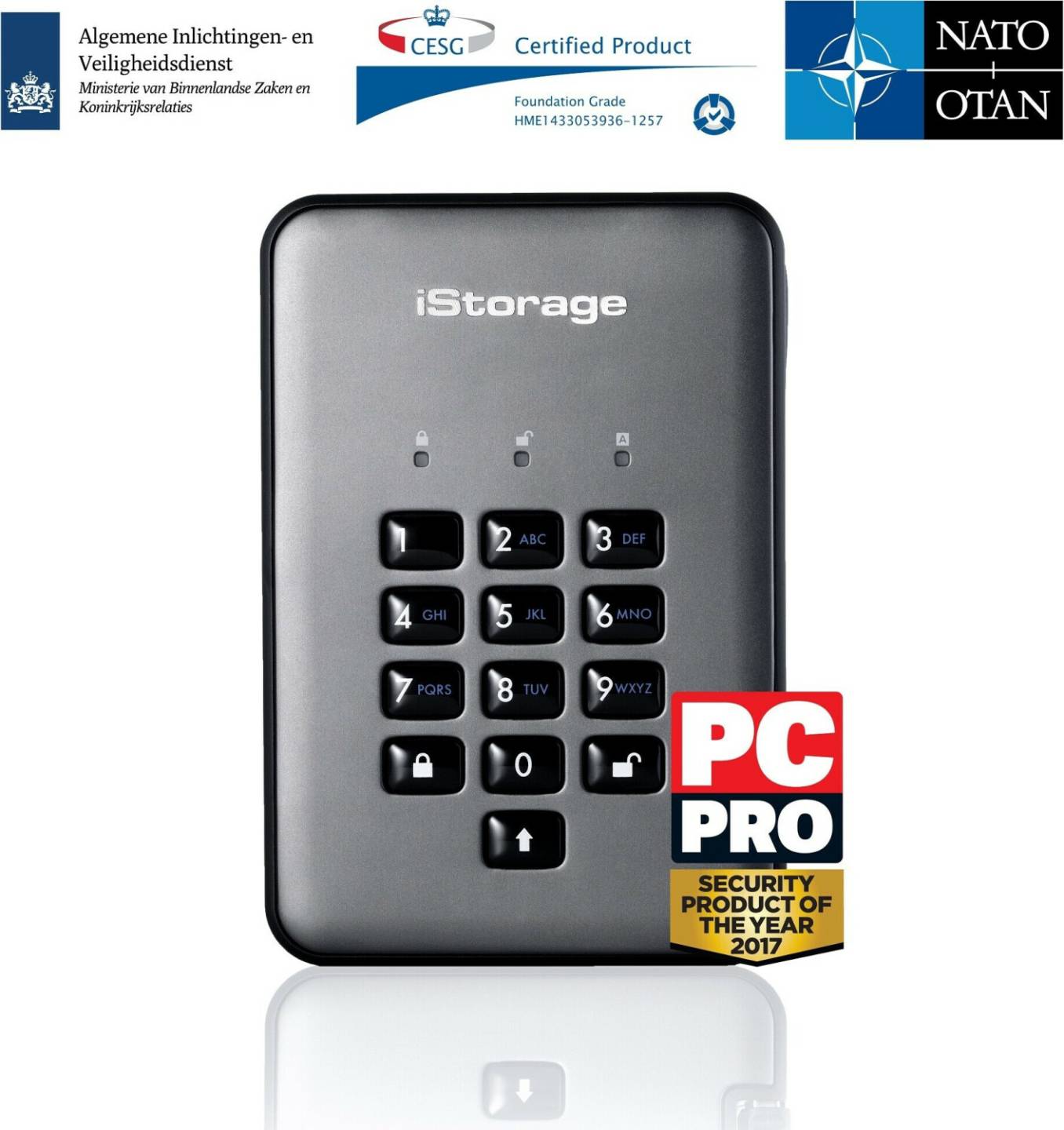 Laufwerke iStorage diskAshur Pro2-SSD2TB FIPS 140-2 Level 3