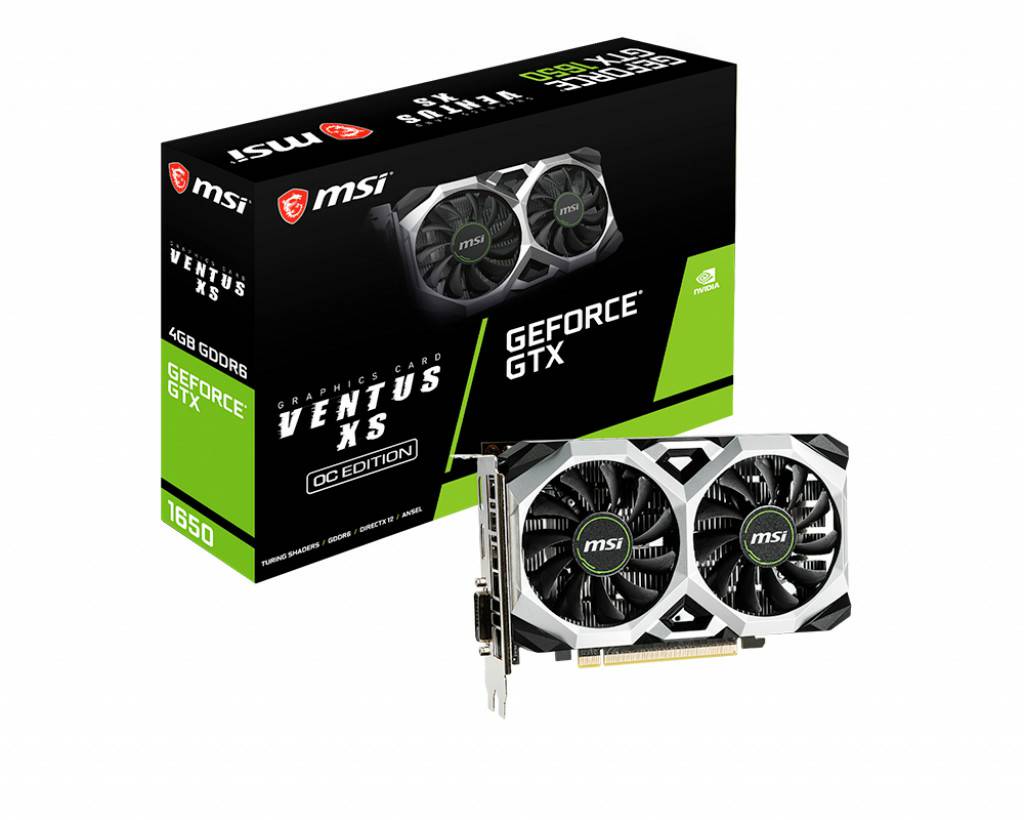 Grafikkarten MSI GeForce GTX 1650D6 Ventus XS OC 4GB GDDR6