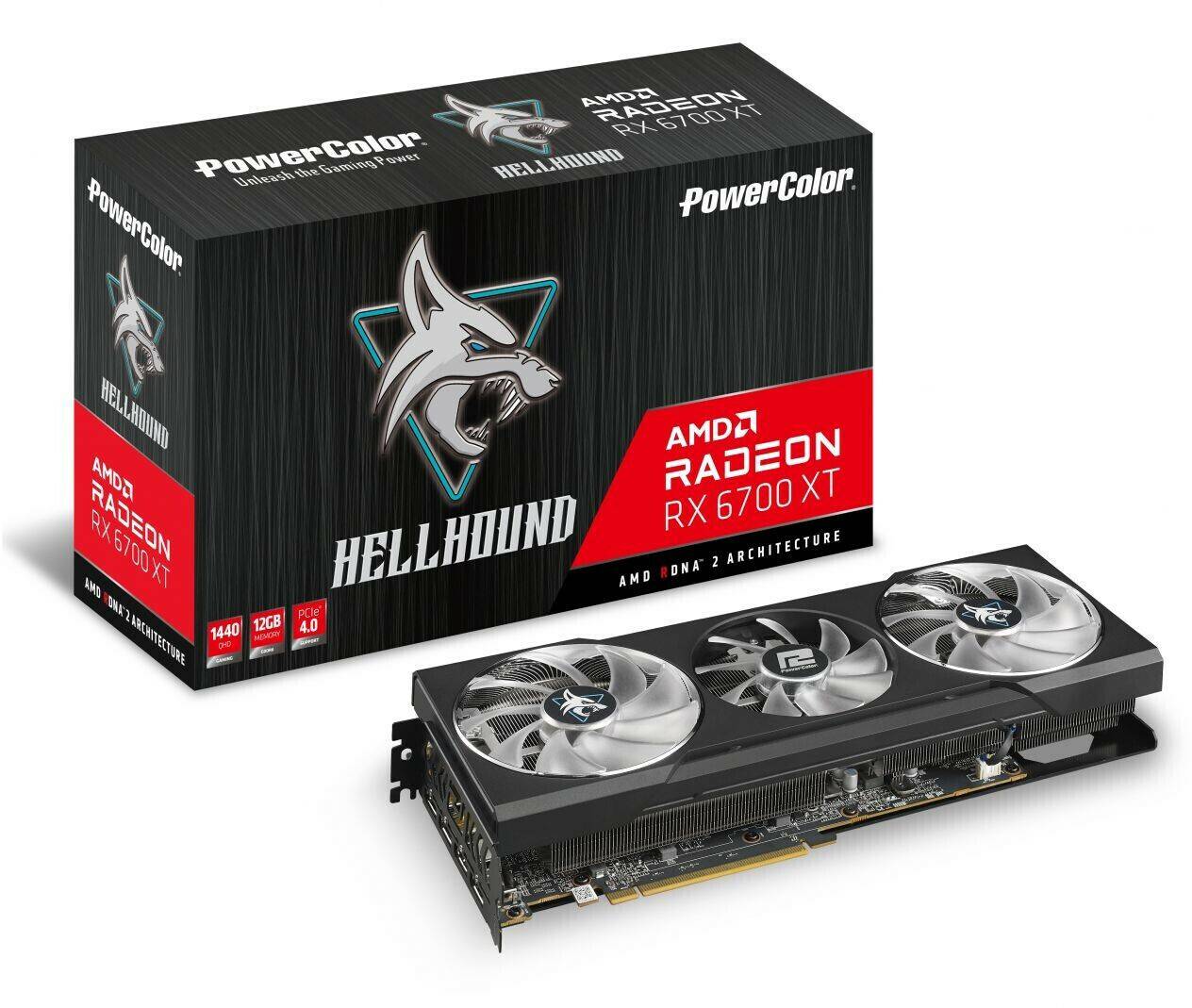 Grafikkarten Power Radeon RX 6700 XTHellhound 12GB GDDR6