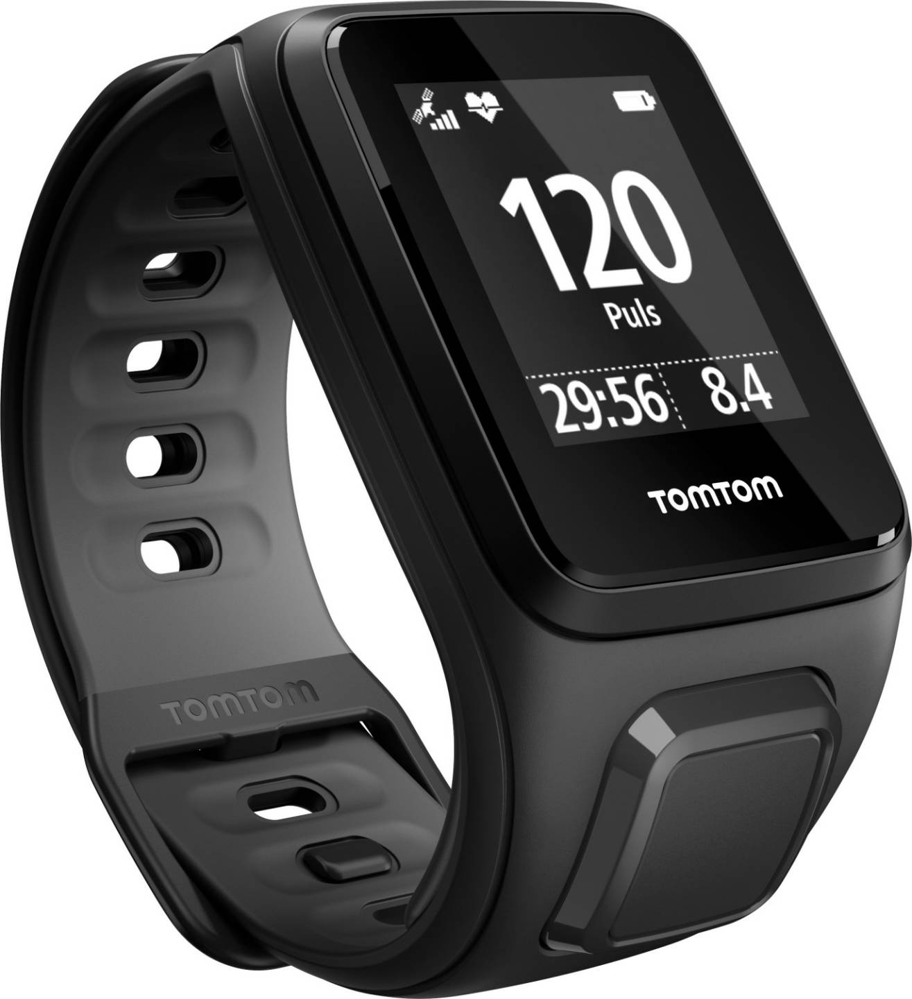 TomTom Runner 2 Cardioschwarz/anthrazit - schmal TomTom Runner 2 Cardio